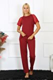 Akbeniz Kadın Kolu Dantelli Penye Pijama Takım 4152