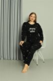 Akbeniz Welsoft Polar Kadın Büyük Beden Pijama Takımı 808043