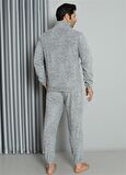 Akbeniz WelSoft Polar Fermuarlı Erkek Pijama Takımı 6840