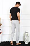 Akbeniz Erkek Pamuk Gri Tek Alt Pijama 27495