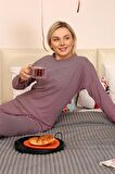 Akbeniz Kadın Uzun Kol Penye Pijama Takım 4172