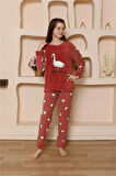 Akbeniz Kız Çocuk WelSoft Polar Vizon Pijama Takımı 20525
