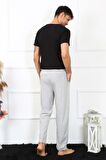 Akbeniz Erkek Pamuk Gri Tek Alt Pijama 27495
