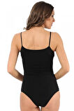 Akbeniz Kadın İp Askılı Çıtçıtlı Body 240