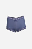 Akbeniz Kadın Pamuklu 2li Boxer İndigo 40277