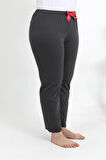 Akbeniz Kadın Pamuklu Büyük Beden Alt Pijama 27559 Füme