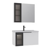 Pure 80 cm Banyo Dolabı Takımı