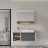 Prato 120 cm Banyo Dolabı Takımı