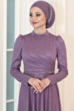 Işıl Tesettür Abiye Lavanta