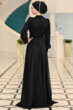 Kübra Tesettür Abiye Siyah