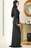 Zühre Tesettür Abiye Siyah