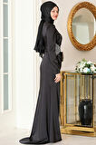 Efsun Tesettür Abiye Siyah
