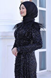 Şura Tesettür Abiye Siyah