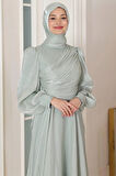 Bahar Tesettür Abiye Mint