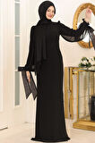 Firuze Tesettür Abiye Siyah