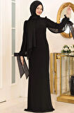 Firuze Tesettür Abiye Siyah