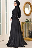 Yağmur Tesettür Abiye Siyah