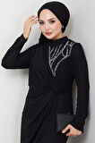 Eylül Tesettür Abiye Siyah