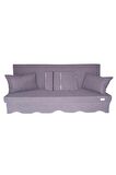 MİRZADE SOFA SOFT KUMAŞ TENTESİZ 28 DNS SÜNGER  SALINCAK MİNDERİ-sofa salıncak koyu gri
