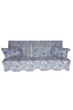 MİRZADE SOFA SOFT KUMAŞ TENTESİZ 28 DNS SÜNGER  SALINCAK MİNDERİ-sofa salıncak mavi çini