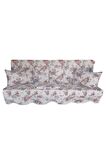 MİRZADE ELİT SALINCAK MİNDERİ SU İTİCİ KUMAŞ GRİ SÜNGER FERMUARLI SET-prm 002 kırmızı mor gül