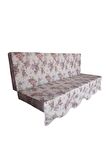 MİRZADE ELİT SALINCAK MİNDERİ SU İTİCİ KUMAŞ GRİ SÜNGER FERMUARLI SET-prm 002 kırmızı mor gül