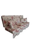 MİRZADE ELİT SALINCAK MİNDERİ SU İTİCİ KUMAŞ GRİ SÜNGER FERMUARLI SET--prm 003 pembe gül buket