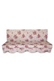 MİRZADE ELİT SALINCAK MİNDERİ SU İTİCİ KUMAŞ GRİ SÜNGER FERMUARLI SET--prm 003 pembe gül buket