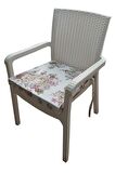 MİRZADE6 Adet Duck Bezi Rattan Minderi-taç 32411-01