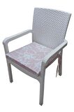 MİRZADE 6 Adet Duck Bezi Rattan Minderi-taç 33763-01