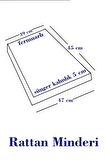 MİRZADE 6 Adet Duck Bezi Rattan Minderi-eltm-prm 111089 v001