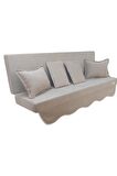 MİRZADE SOFA SOFT KUMAŞ TENTESİZ 28 DNS SÜNGER  SALINCAK MİNDERİ-sofa salıncak açık bej