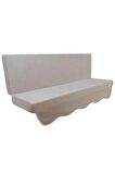 MİRZADE SOFA SOFT KUMAŞ TENTESİZ 28 DNS SÜNGER  SALINCAK MİNDERİ-sofa salıncak açık bej