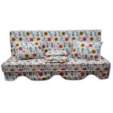 MİRZADE ELİT SALINCAK MİNDERİ TAÇ SU İTİCİ KUMAŞ GRİ SÜNGER FERMUARLI KOMPLE SET-33712-01 