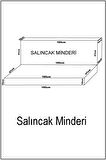 MİRZADE ELİT SALINCAK MİNDERİ TAÇ SU İTİCİ KUMAŞ GRİ SÜNGER FERMUARLI KOMPLE SET-33712-01 