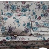 MİRZADE ELİT SALINCAK MİNDERİ TAÇ SU İTİCİ KUMAŞ GRİ SÜNGER FERMUARLI KOMPLE SET-33109-01