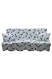 MİRZADE ELİT SALINCAK MİNDERİ SU İTİCİ KUMAŞ GRİ SÜNGER FERMUARLI SET-prm 081061 v 9