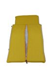 MİRZADE ELİT SALINCAK MİNDERİ SU İTİCİ KUMAŞ GRİ SÜNGER FERMUARLI SET-sarı tdrs160