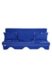 MİRZADE ELİT SALINCAK MİNDERİ SU İTİCİ KUMAŞ GRİ SÜNGER FERMUARLI SET-saks mavi drm 4807