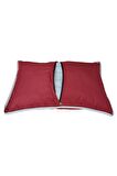 MİRZADE ELİT SALINCAK MİNDERİ SU İTİCİ KUMAŞ GRİ SÜNGER FERMUARLI SET-bordo drk 7154