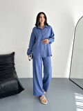 Gömlek Pantolon Ikili Takım - Mavi