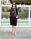 Kadın Viskon Kumaş Cep Detaylı üçlü Takım