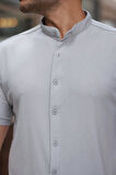 Erkek Hakim Yaka Kısa Kollu Gömlek