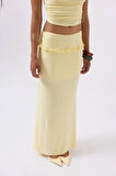 Katlama Bel Detay Maxi Etek