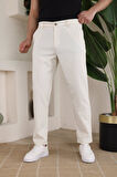 Erkek Casual Slim Fit Cord Desenli Kumaş Pantolon