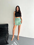 Ayrobin Şortlu Etek - Su Yeşili