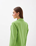 Oversize Blazer Jacket Yeşil