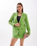 Oversize Blazer Jacket Yeşil