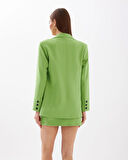 Oversize Blazer Jacket Yeşil