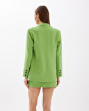 Oversize Blazer Jacket Yeşil